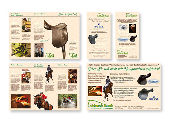 Werbung Sattlerei Buck