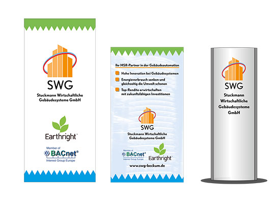 SWG Fahne, Roll up , pylon