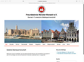 Website Freundeskreis Münster-Monastir